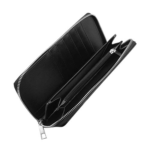 Women's Zip Around Wallet and Phone Clutch - RFID Blocking with Card Holder Organizer - Portrait of German Doberman Pinscher Dog4