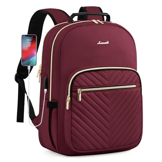 What is the biggest vera bradley backpack LOVEVOOK Quilted Laptop Backpack for Women