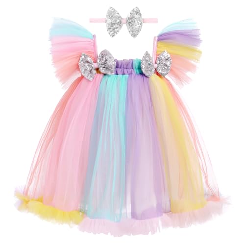 Robe de fête bébé fille avec bandeau assorti le cadeau de naissance idéal