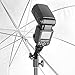 Updated Version Flash Bracket-ChromLives Light Stand Flash Mount Cold Shoe Flash Stand Photography Camera Umbrella Holder Bracket E Type for DSLR Camera Canon Nikon Pentax Olympus Nissin Metz and DSLR