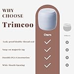 New Travel Toiletry Containers [Ultra Leakproof] TSA-Approved, PLA Hard Shell Jars with 5 Magnetic Labels, Wide Mouth Bottles for Lotion, Cleanser, Shampoo, Conditioner, Blue, 3 Pack, 1OZ - Image 5