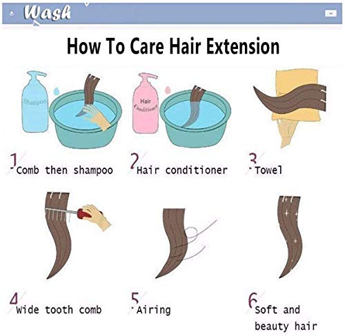 Image of curly hair extension (24 inch brown)