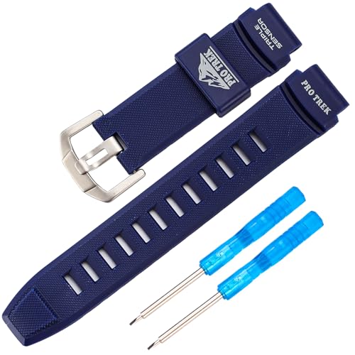 Casio PRG-200A/PRG-500/PRW-2000A�p�\�t�g�V���R�������p�X�g���b�v�����Y�X�g���b�v�E�H�b�`�A�N�Z�T���[(�l�C�r�[�u���[)