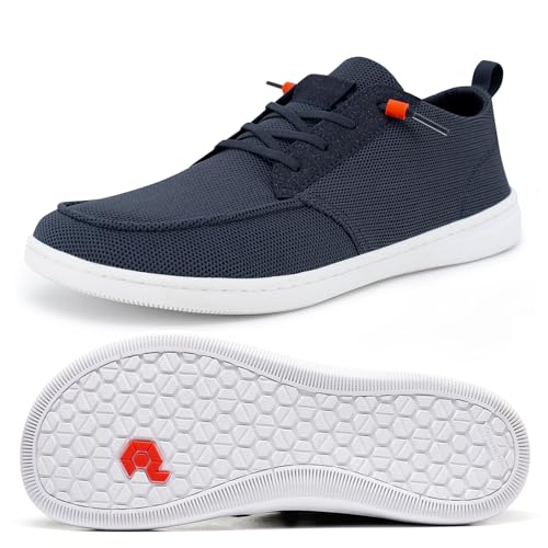 Image of Men's Barefoot Wide Toe Box Shoes - Minimalist Barefoot Shoes with Zero Drop Sole Extra Wide Slip on Walking Shoes for Men