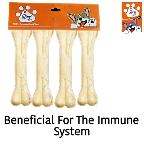 Image of Pressed Dog Chew Bones for All Life Stages, Chicken Flavor, 5 inches - Pack of 4 Bones