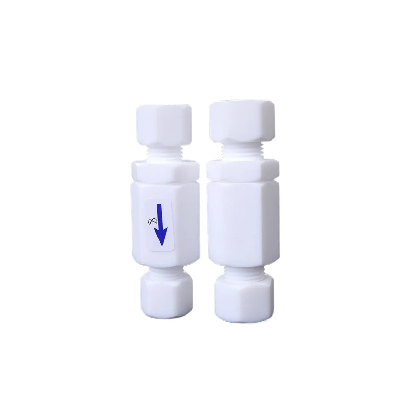 1/16-1" Zoll 2-25mm Kompressionsverbindungsrohr PTFE Rücklaufsicheres Einweg-Rückschlagventil Labor(2mm)