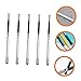 NUOBESTY 10Pcs Metal Pencil Extenders for Artists - Dual-Headed Silver & Black Pencil Lengtheners, Comfortable Grip, Fits All, Art Supplies