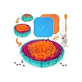 KIPRITII Dog Feeding Set with Snuffle Mat & Lick Mat for Dogs – Slow Feeder & Interactive Toys to Keep Dogs Busy and Reduce Anxiety from Boredom