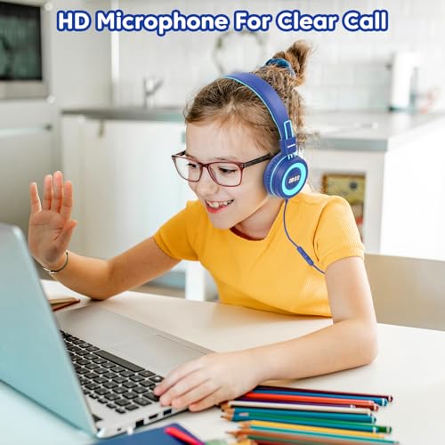 Auriculares USB tipo C para niños cascos infantiles escolares pc 6
