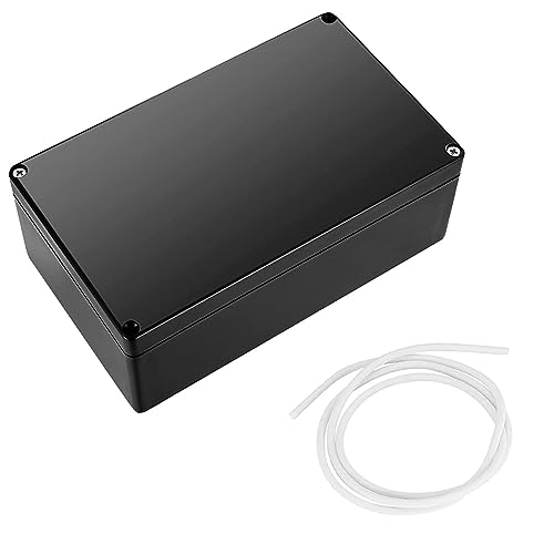 GOIEHIR Caja Conexiones Superficie, Caja de Cables Conexiones Electricas, Caja Negra Para Electrónica, Tapas de Plástico, Para Caja de Empalmes de Bricolaje, 200 x 120 x 75 mm