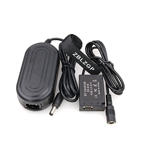 Adaptador CA DR-E18 y acoplador LP-E17 para cámaras Canon EOS Rebel