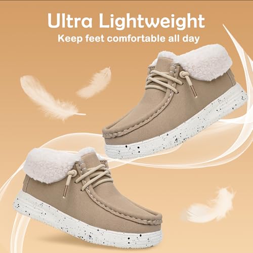 Apakowa Boys Fall Winter Boots Warm Girls Boys Winter Snow Boots with Faux Fur (Toddler/Little Kid/Big Kid)4