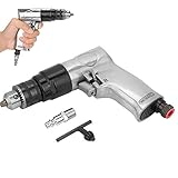 3/8Pneumatic Drill, 1700rpm 10mm High-speed CW/CCW Reversible Air Drill Pneumatic Drilling Tool for Furniture, Hardware, Machinery Production