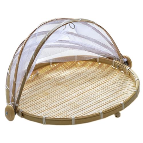 NAMOARLY Hand Woven Food Serving Basket Resistant Tent Basket for Bread and Meal Display for Picnics