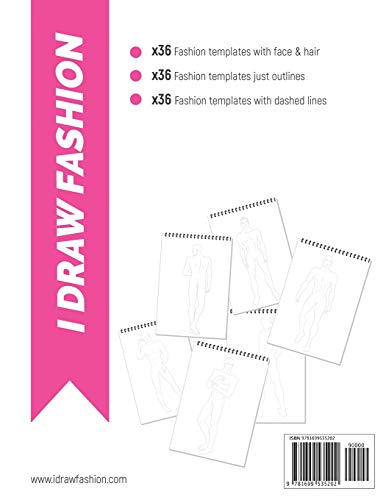 Men: 100+ Professional Figure Templates for Fashion Designers: Fashion Sketchpad with 18 Croqui Styles in 6 poses image 4