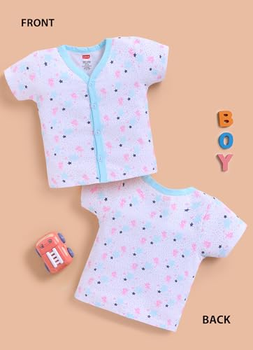 Image of LuvLap Baby Boys & Girls Regular Fit 100% Cotton Half Sleeve Jhabla Pack of 4