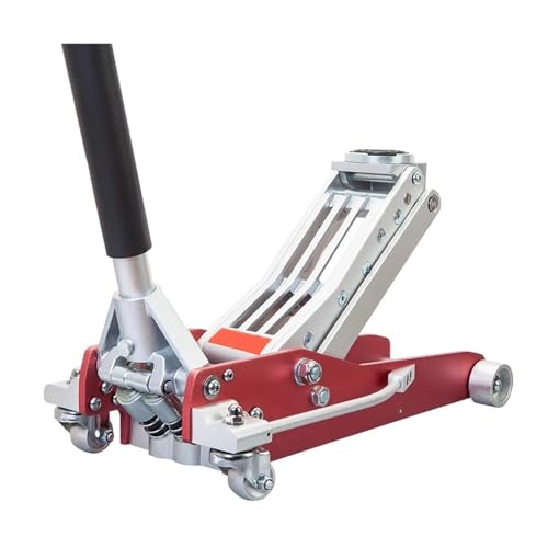 Duty Trolley Jack 3 Ton Low Profile Racing Floor Jack Dual Piston Quick Lift Aluminum/Steel For SUV & Sports Cars Scissor Jack(3T all-aluminum)