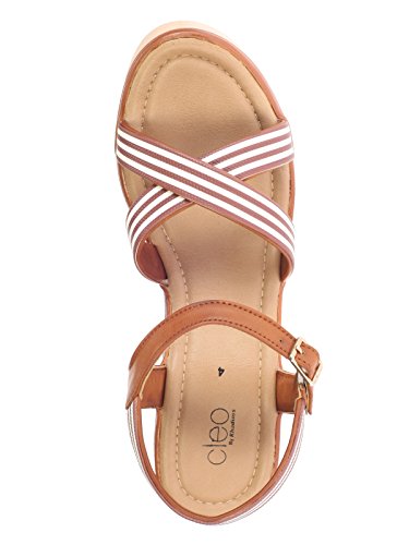 Image of CLEO by Khadim's Womens Faux Leather Wedges