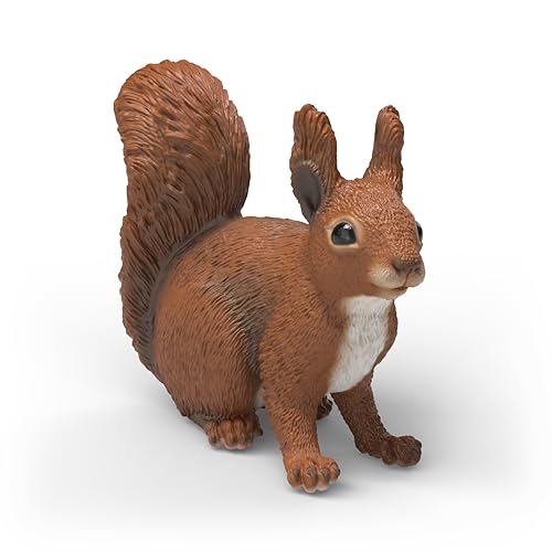 schleich WILD Life | Eichhörnchen 14936 | detailgetreue Tierfigur & Sammelfigur | Zoo Spielzeug | Geschenk für Mädchen und Jungen | Deko für Geburtstag | Spielfigur ab 3 Jahren | 5 x 4 x 2 cm