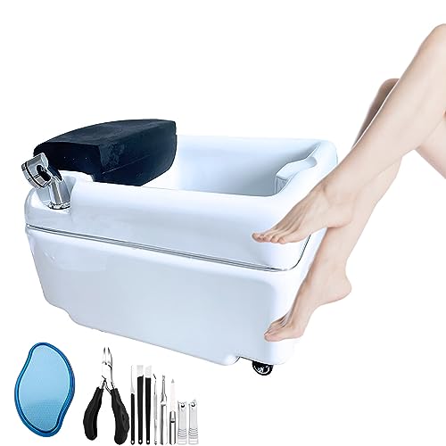 Bañera de masaje para pies acrílica tipo suelo 54x48x35 cm miniatura 1
