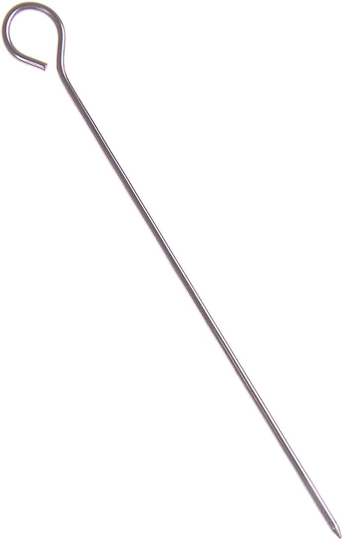Stainless Steel BBQ Skewers, Reusable Barbecue Skewers, Barbecue Sticks for Food Grilling, Camping, 1.8mmx17cm
