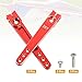 MECCANIXITY Aluminum Alloy 2 inch 25T Steering Servo Arm Horn Red for Car/Boat/Airplane Boat Accessories Pack of 3