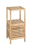Moderna estantería de madera maciza de nogal