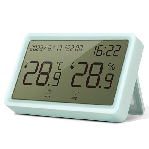 Raumthermometer Innentemperatur-Feuchtigkeitssensor, Hygrometer-Temperatursensor mit Temperatur- und Feuchtigkeitssensor für Gewächshaus, Babyzimmer, Keller, Reptilien-Inkubator