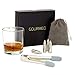 Produktbild GOURMEO Whisky Steine (6 Stück) aus Edelstahl in Patronenform I wiederverwendbare Eiswürfel, Whiskysteine, Whisky Stones, Kühlsteine