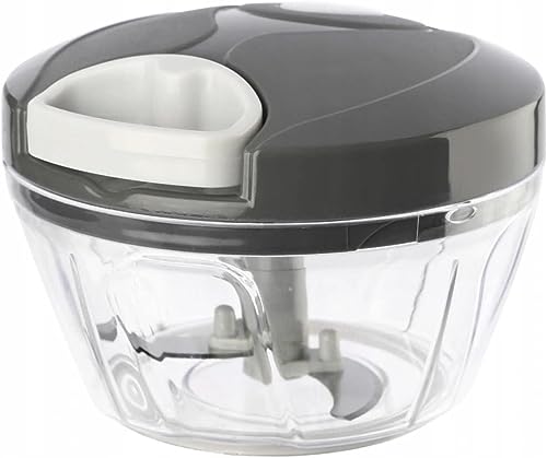 Processador de Alimentos Manual 3 Lâminas 500 ml Mini Triturador Moedor Picador de Alimentos Linha P