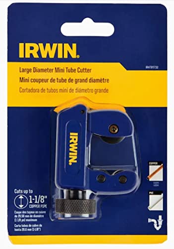 Irwin Pipe Cutters Irwin-Tools (Large Diameter Mini Tube And Pipe Cutter 1/8-1-1/8Inch Capacity). Cuts Copper, Brass, Aluminum, Pvc, And Thin-Wall Conduit Tubing & Pipes Irht81732 #TOP2