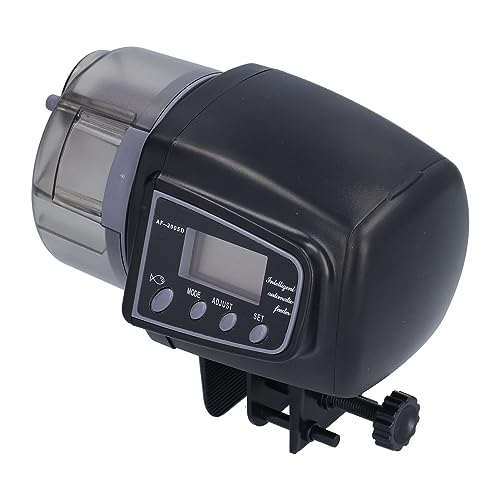 Alimentador automático de peces Fdit de 100g con pantalla digital LCD y temporizador para acuario 6