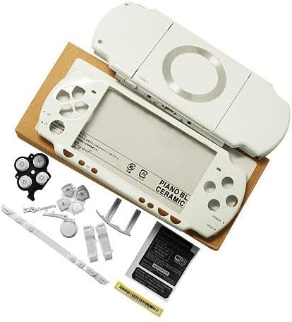 OSTENT Full Housing Shell Faceplate Case Part Replacement for Sony PSP 2000 Color White