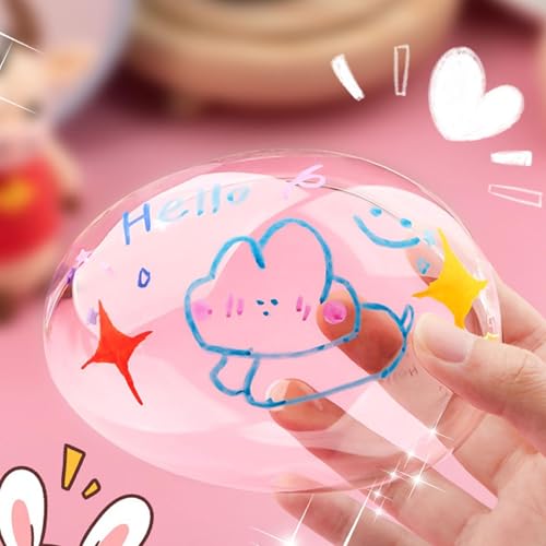 Nano Tape Bubbles Set, Nano Tape Bubbles Set für Kinder, Magic Tape with Sparkling Powder, Multipurpose Transparent DIY Poster Tape Handmade Decompression für Blowing and Bubble Decompression (B1)