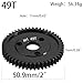 49-Tooth M1 Spur Gear 1.0 Metric Pitch, Hardened Steel Upgrades Main Gear 31T 33T 35T 37T 39T 41T 43T 45T 47T 49T 51T Mod 1 Fit for TRAXXAS Slayer Pro 4X4 Revo 3.3 ARRMA HPI HOBAO LOSI (49T)