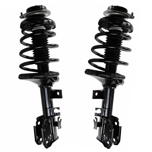 Image of Detroit Axle - AWD Front Struts for 2002 2003 2004 Nissan Pathfinder Complete Struts with Coil Spring Assembly Replacement
