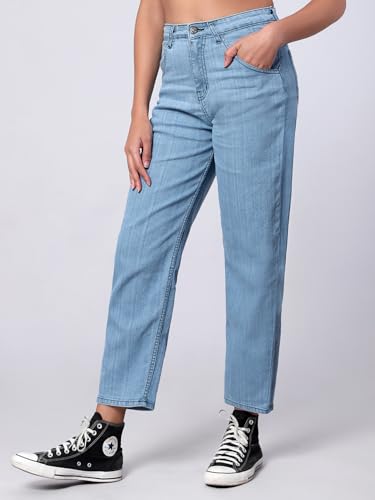 Image of KOTTY Slim Straight Fit Jeans - High Waist Comfortable Denim