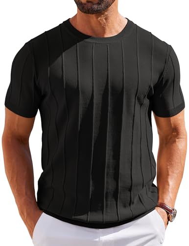 COOFANDY Mens Dress T Shirts Summer Short Sleeve...