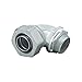 Killark K10091 90 Degree Bend Insulated Liquidtight Connector, Steel/Malleable Iron, 1" NPT Size, 1 5/8" Width, 1 7/8" Height, 2 3/16" Overall Length