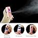Portable Nano Facial Mister Mini Facial Steamer Atomization Eyelash Extensions with Mirror & 20ml Visual Water Tank (Pink)