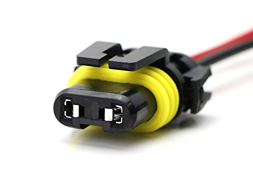 Ijdmtoy (2) H10/9145 9005 9006 Factory Fog Lights Extension W/ Deutsch Dt Dtp Connectors, Compatible With Cubic Led Pod Lights, Led Light Bars, Off-Road Led Work Lamps, Etc #TOP3