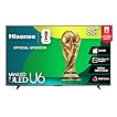 Hisense 85" Class U6 Series Mini-LED 4K UHD Smart Fire TV (85U65QF, 2025 Model) - QLED, Native 144Hz, HDR10+, Dolby Vision IQ, Dolby Atmos, Game Mode Pro, ALLM, Alexa Built in, Black