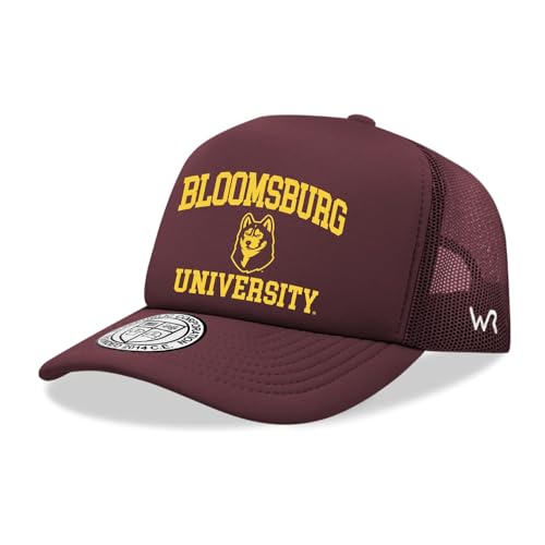 BH Fashion Company Bloomsburg University Huskies BU Trucker Mesh Snapback Seal Hat Maroon