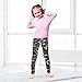 Selerdon Toddler Girls Leggings Colorful Fish Black Fitness Bottoms Movement Friendly Stretchy Fabric Fashion Leisure Print Pants for Fall 9-10T