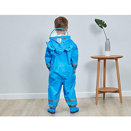 KKmoon Capa de chuva infantil capa de chuva respirável capa de chuva impermeável para crianças menin