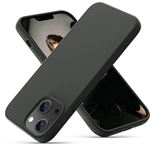 OIIAEE Custodia in silicone progettata per iPhone 13, custodia protettiva ultra sottile antiurto in silicone liquido con morbida fodera in microfibra antigraffio, 15,1 cm. Grigio spazio OIIAEE Custodia in silicone progettata per iPhone 13, custodia protettiva ultra sottile antiurto in silicone liquido con morbida fodera in microfibra antigraffio, 15,1 cm. Grigio spazio