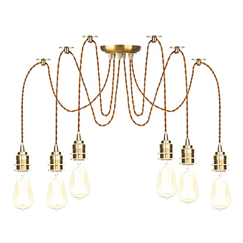 Lustre en laiton doré moderne HNVBDOPAE, l'excellence du plafonnier suspendu haut de gamme