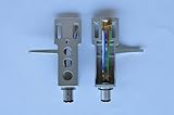 Turntable Headshell fits Technics Numark Vestax Includes Gold Leads Wires Silver