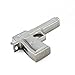 CHUYI Cool Metal Gun Shape 32GB USB 2.0 Flash Drive Novelty Pen Drive Thumb Drive Data Storage Memory Stick Pistol Jump Drive U Disk (Silver)