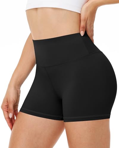 Runhit Spandex Shorts Women Biker Workout Gym Yoga Athletic Running Volleyball Booty Tummy Control High Waisted Soft Compression No See Through 3